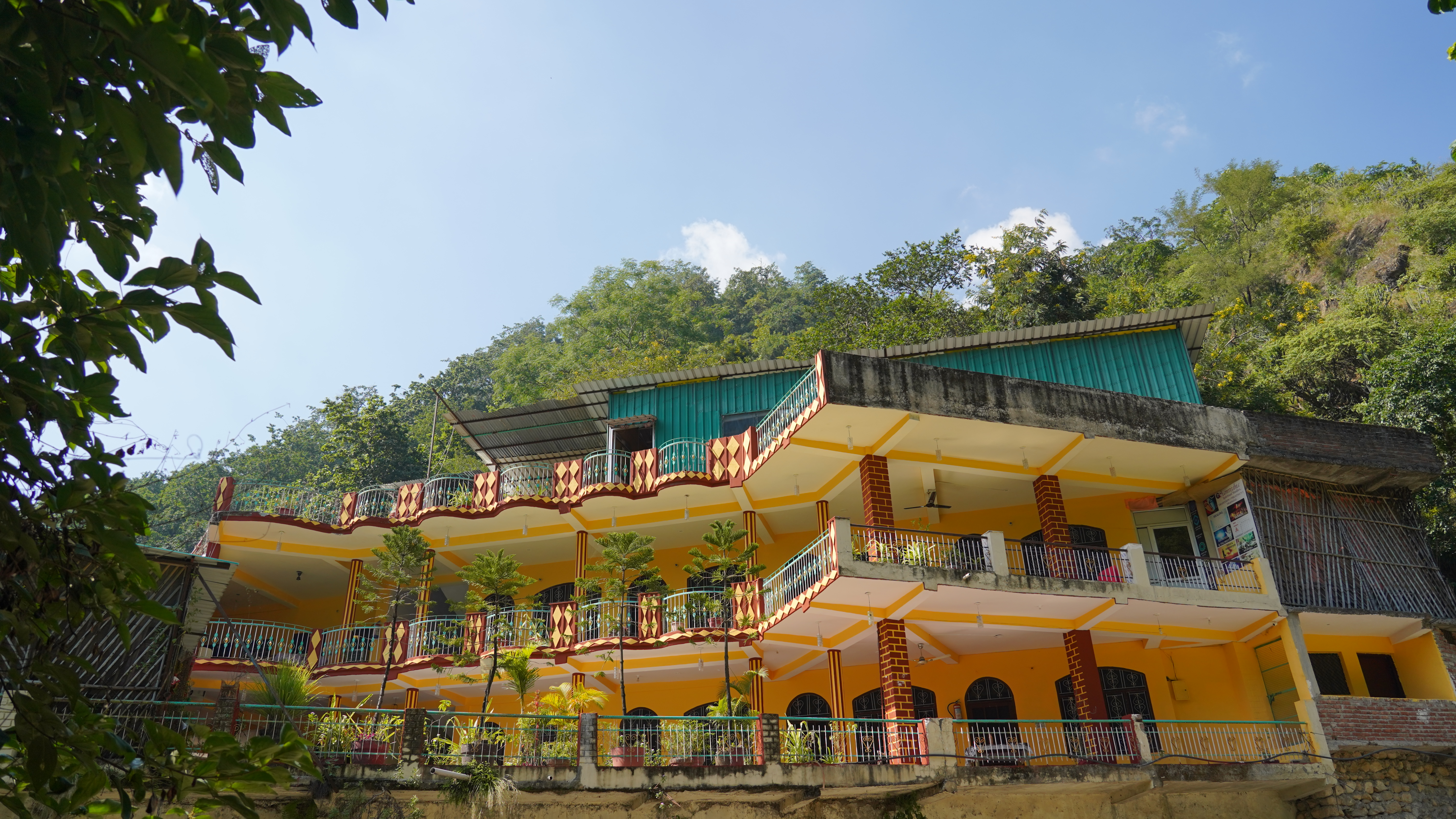 Ashram surrounded by nature