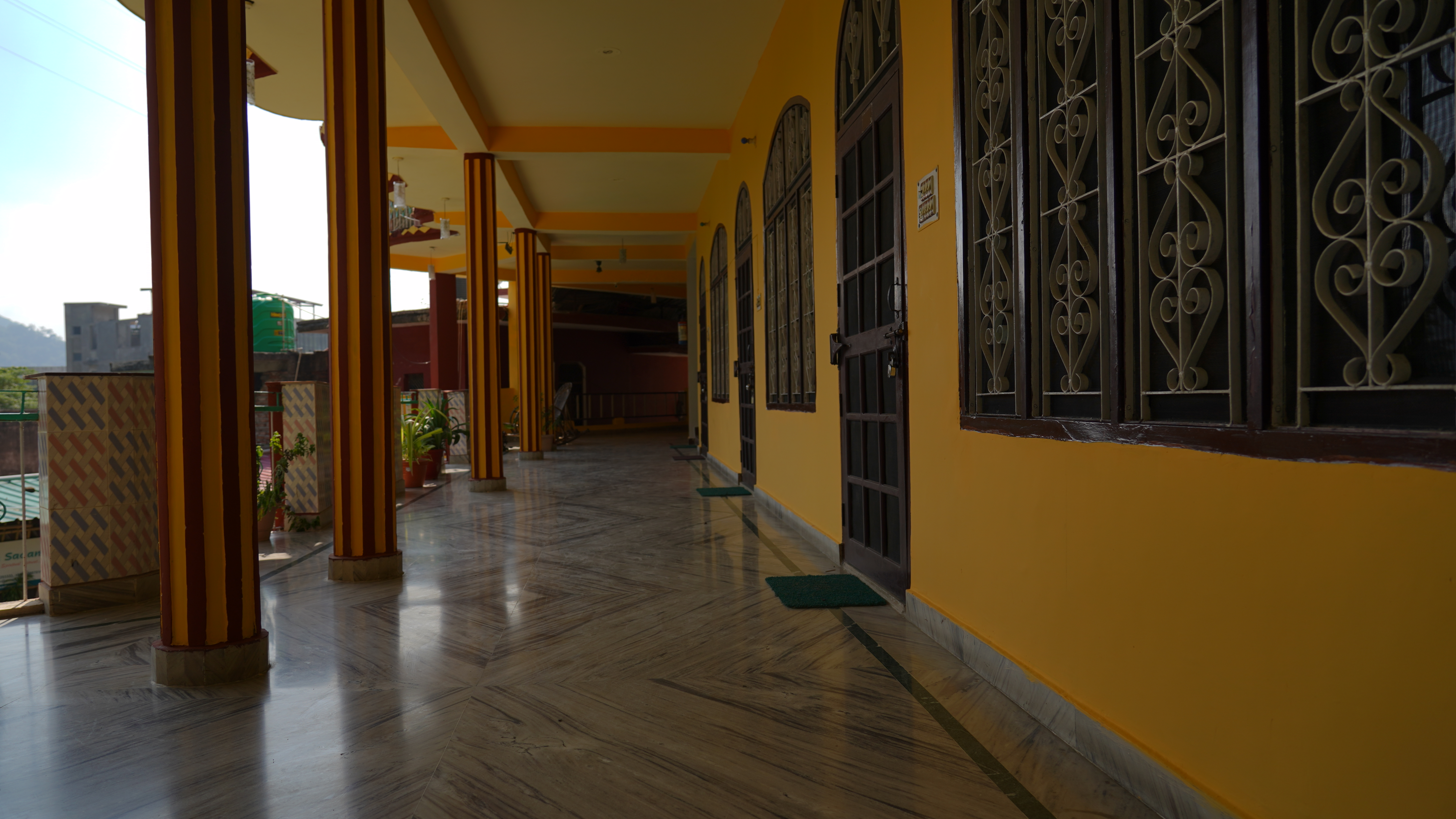 Ashram walkway